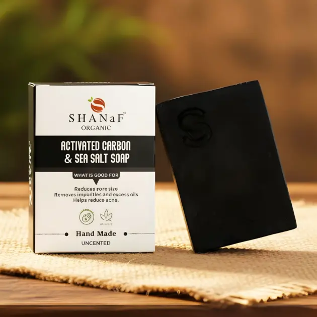 Activated Carbon and Sea Salt Soap Bar (110gm)