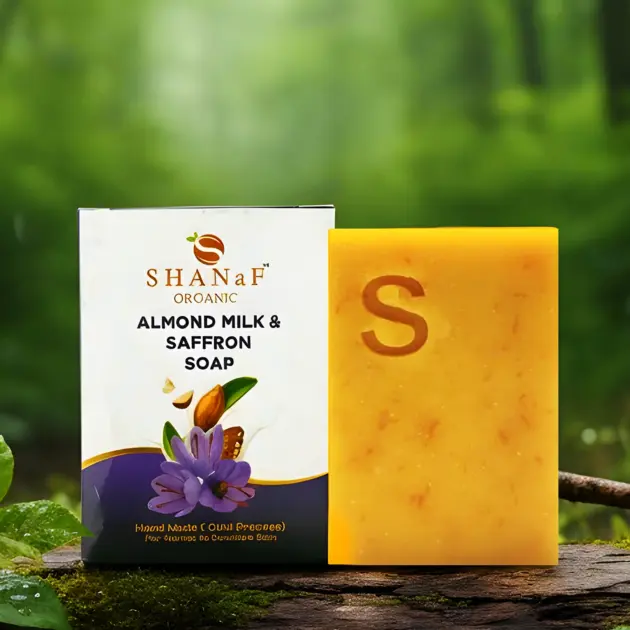 almond-and-saffron-milk-bar-soap-bar-110gm